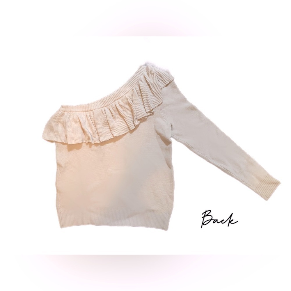 Rebecca Minkoff Stacey Ruffle Popover Sweater in Ballet Pink - Picture 3 of 3